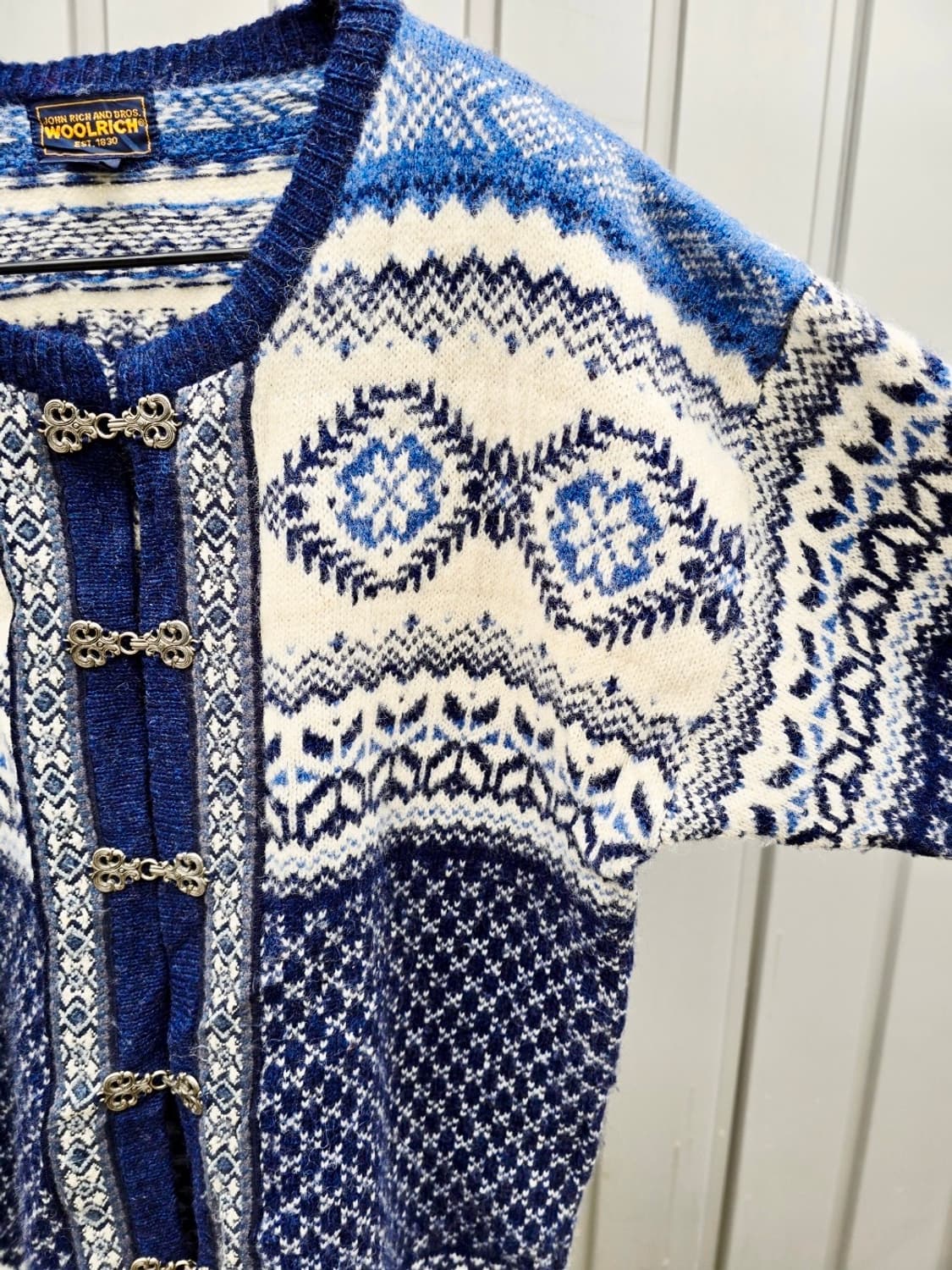 유럽 노르딕스웨터 가디건 by woolrich 상품이미지5