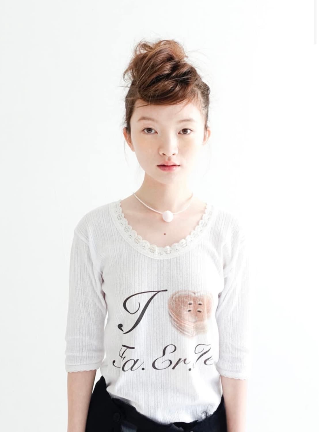 샵페어리 레이스 티셔츠 아이보리 상품이미지1