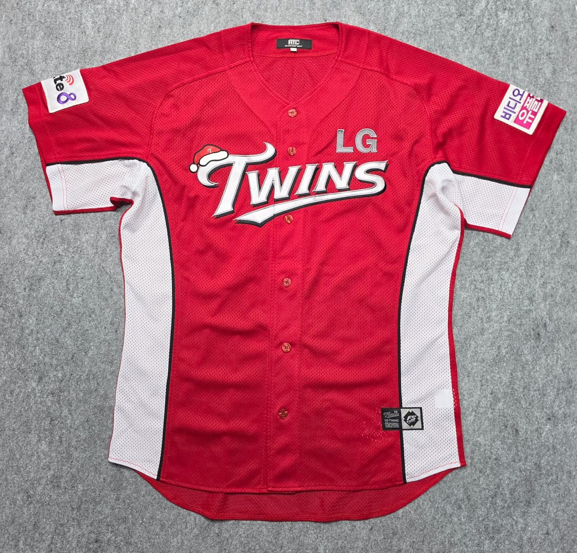 LG 트윈스 썸머 크리스마스 자수 한정 야구 유니폼 반팔져지 120 상품이미지1
