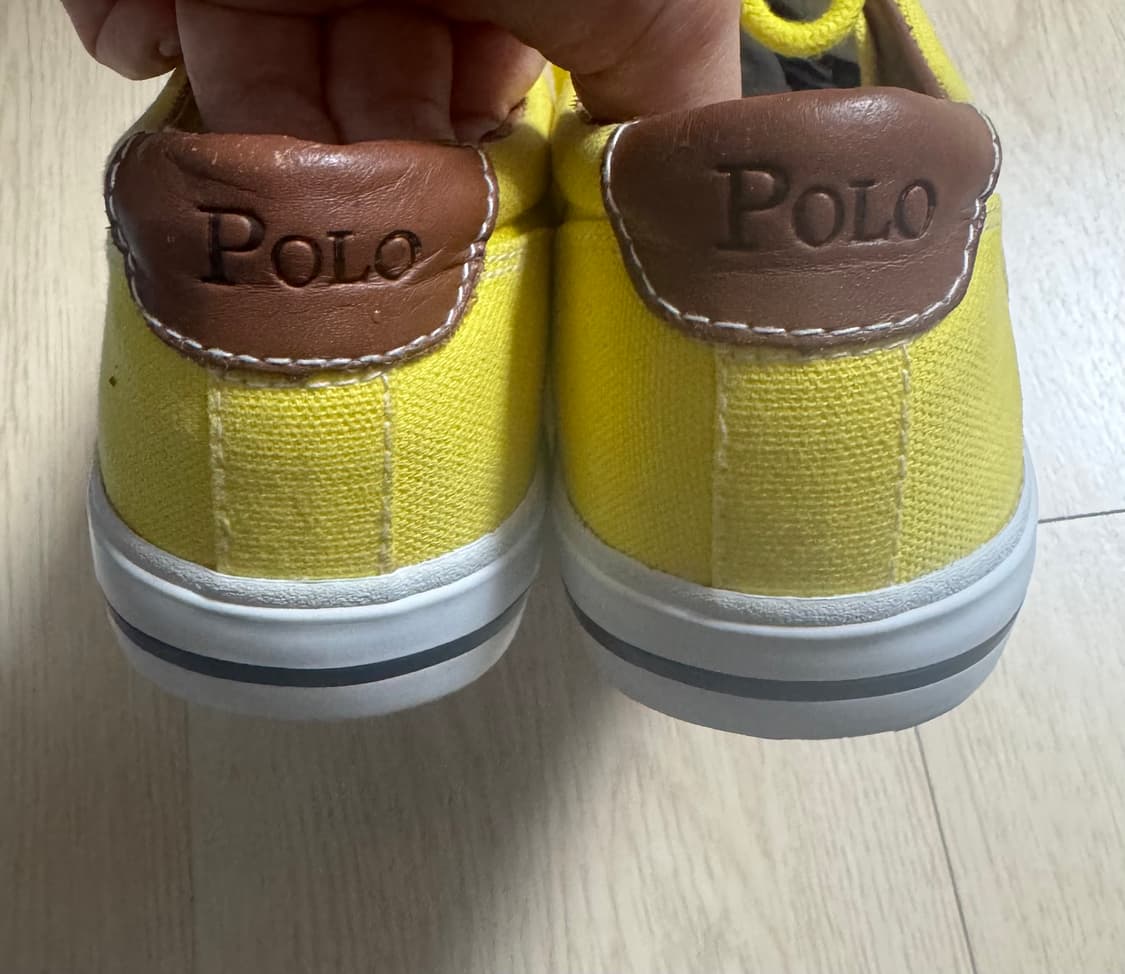 폴로랄프로렌 옐로우 스니커즈 240 상품이미지6