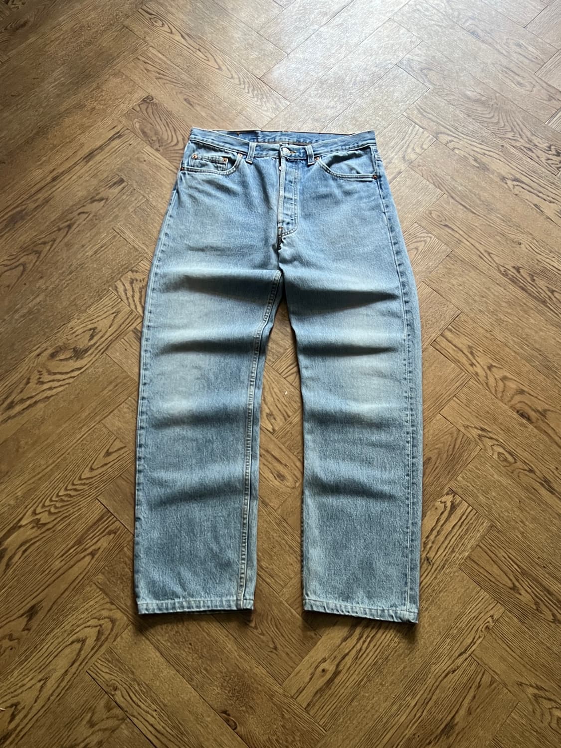 [34]90's 리바이스 501 Made in USA 데님 팬츠 S44 상품이미지1