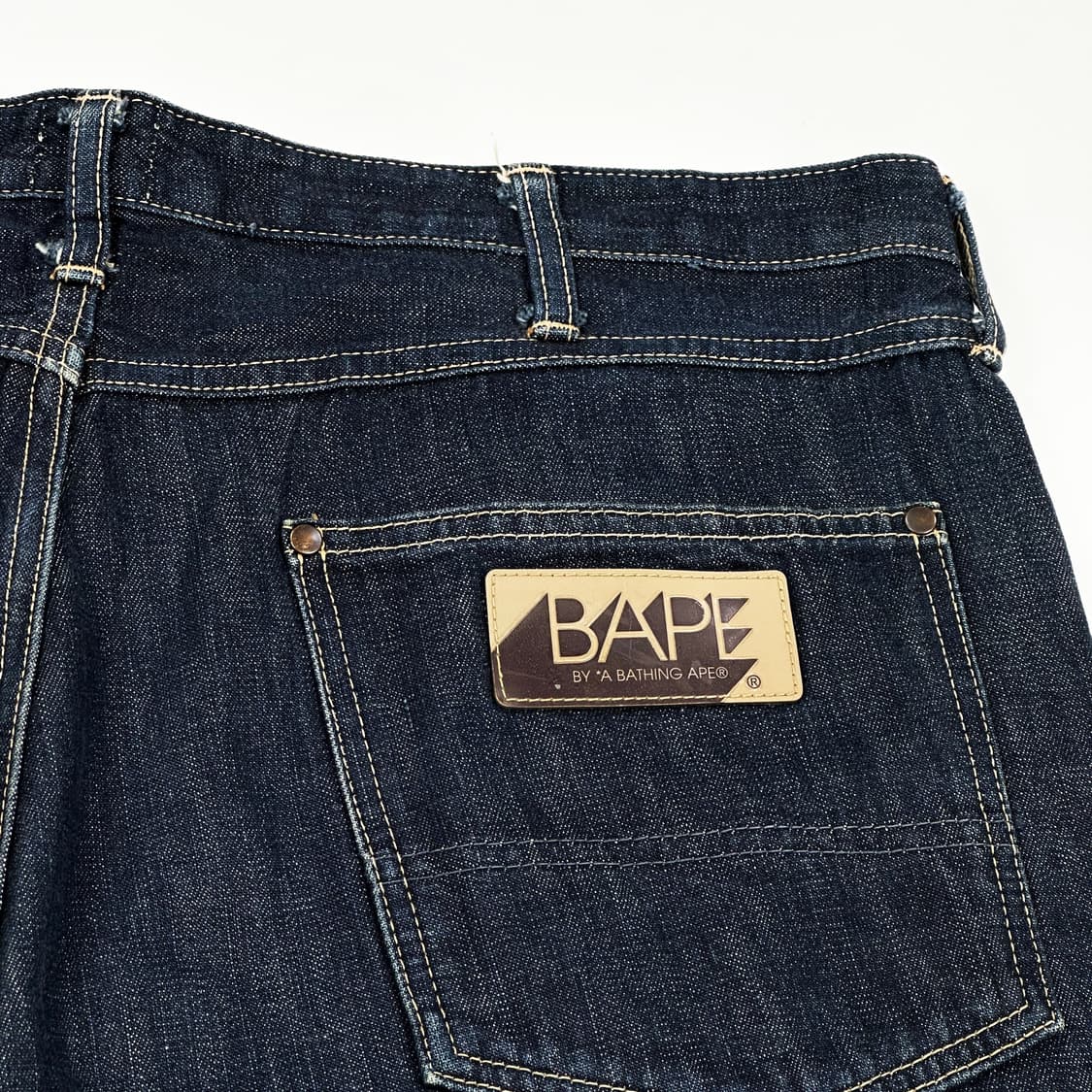 36 BAPE 베이프 루즈핏 와이드 생지 데님팬츠 상품이미지6