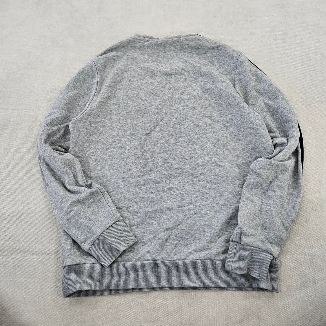 [L] 아디다스 삼선 그레이 기모 맨투맨 0115YH1 상품이미지4