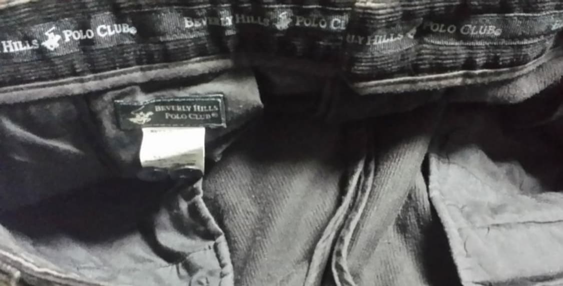 베버리힐즈 폴로클럽 남성 골덴 코듀로이 바지 블랙 36인치 상품이미지3