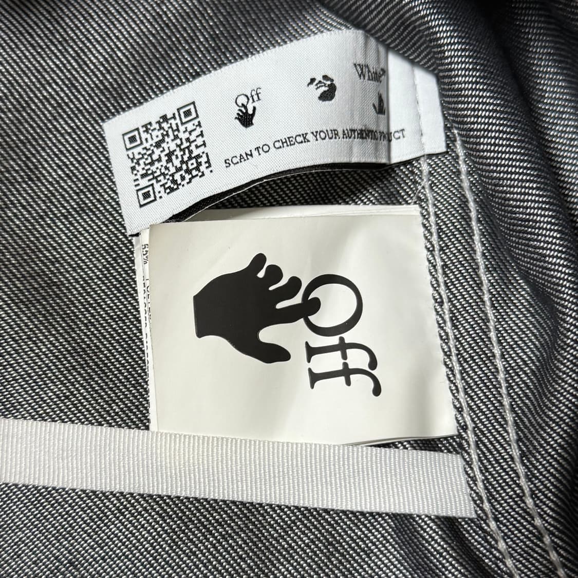 [정품 QR] 오프화이트 트러커 데님 자켓 상품이미지8