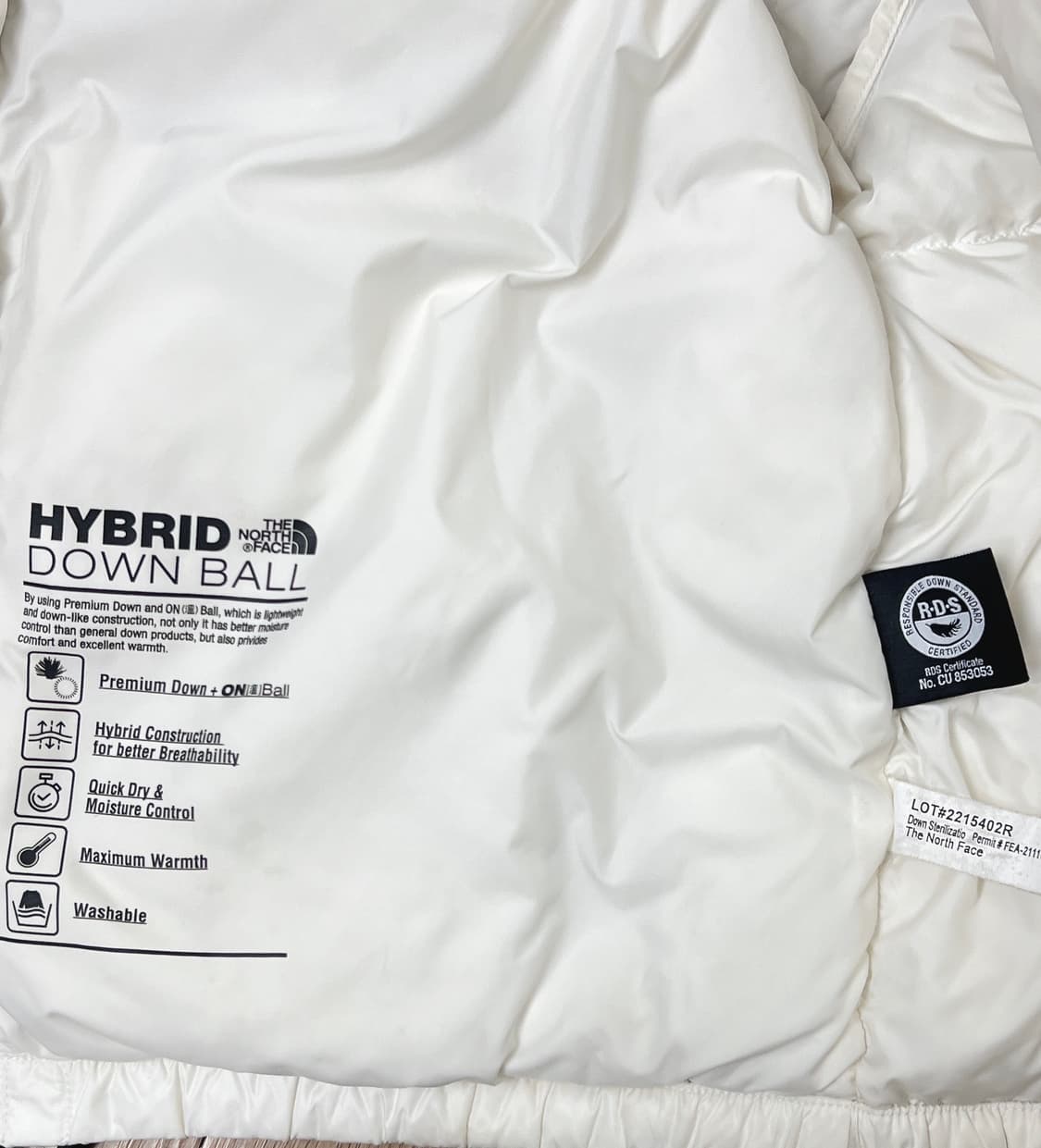 노스페이스 눕시 하이브리드 다운볼 여성 m 상품이미지7