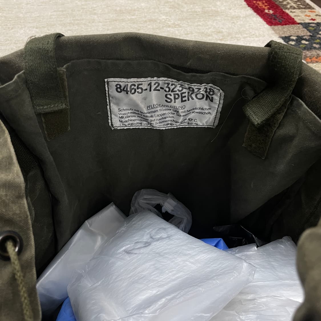 독일군 오리지널 빈티지 밀리터리 백팩 (spekon) 상품이미지10