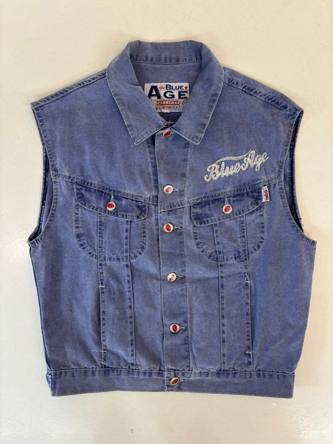 The Blue Age Carrera Denim Vest 상품이미지2