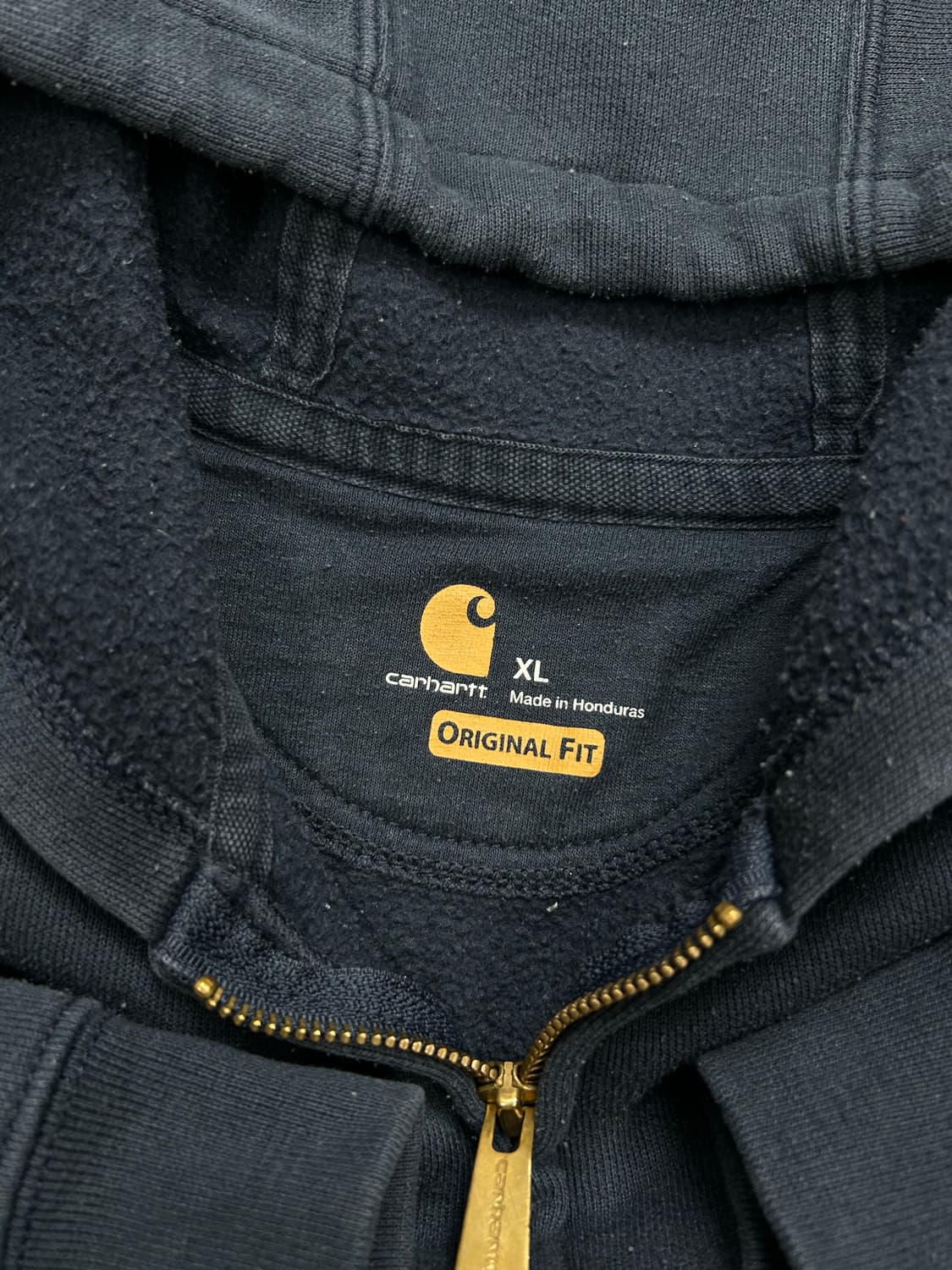 칼하트 미드웨이트 네이비 후드집업 XL 상품이미지5