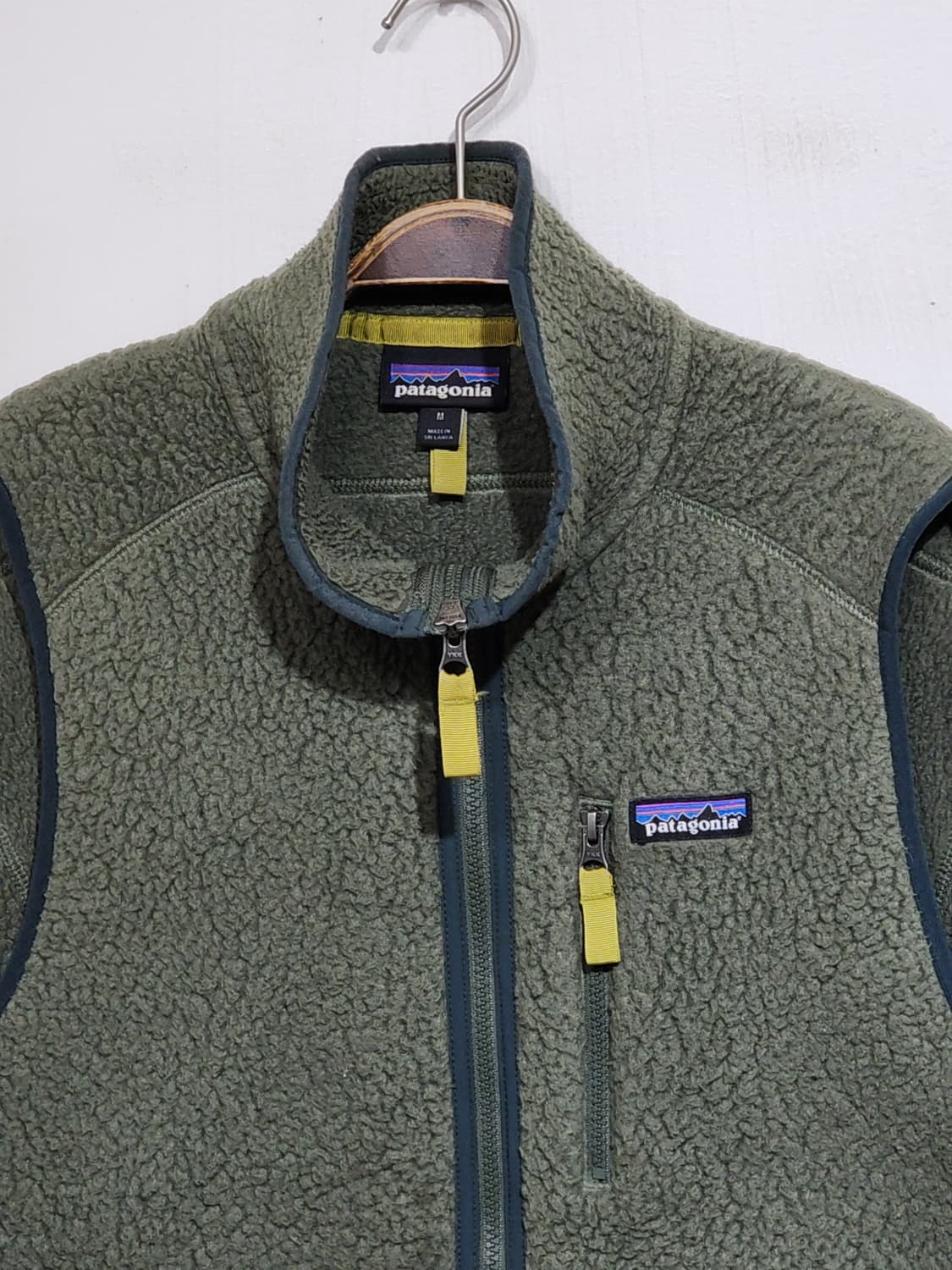 (L) 파타고니아 레트로 후리스 조끼 카키 플리스 베스트  상품이미지2