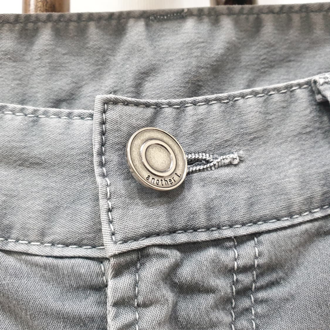 TNGT 카키 AIRO COOL 다잉 데님 팬츠 32 상품이미지3