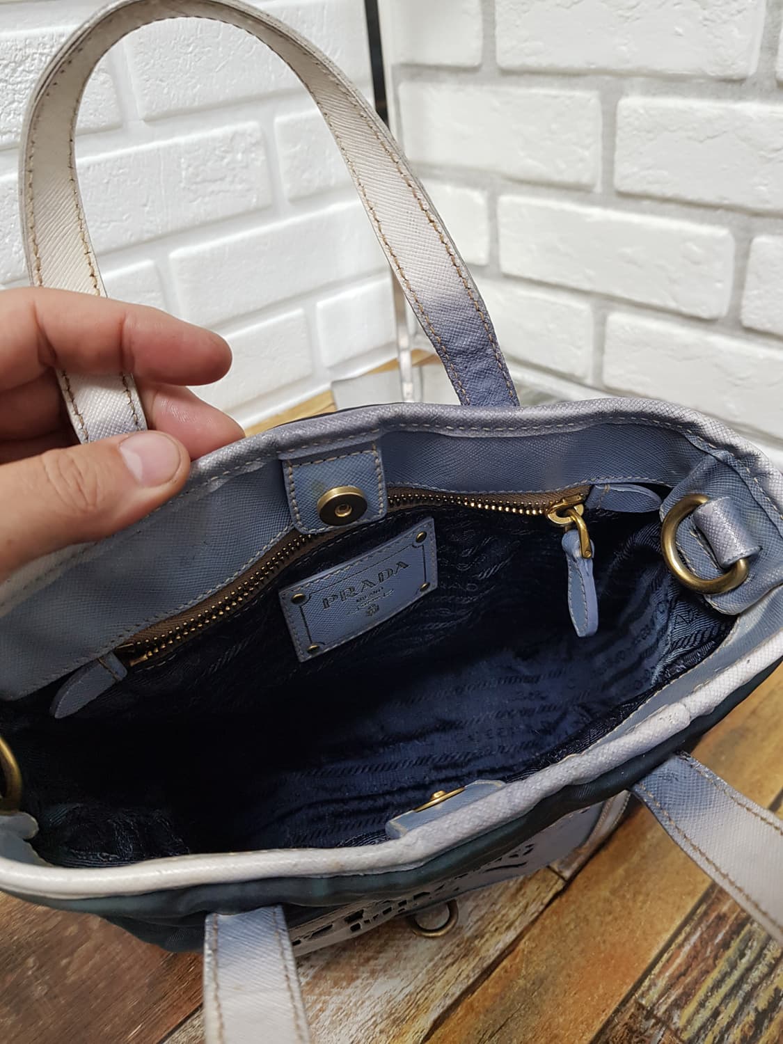 [정품] 프라다 빅로고 나일론 2way백 상품이미지8