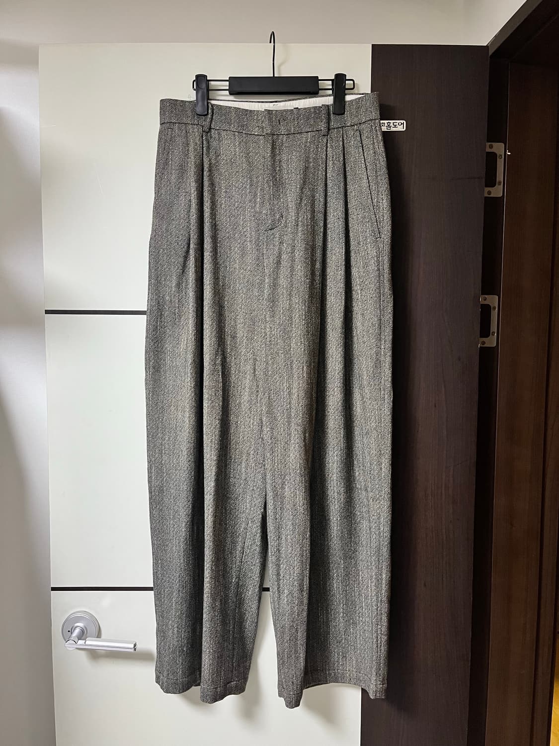 아모멘토 트위드 와이드 팬츠 L(WOOL TWEED WIDE PANTS) 상품이미지3