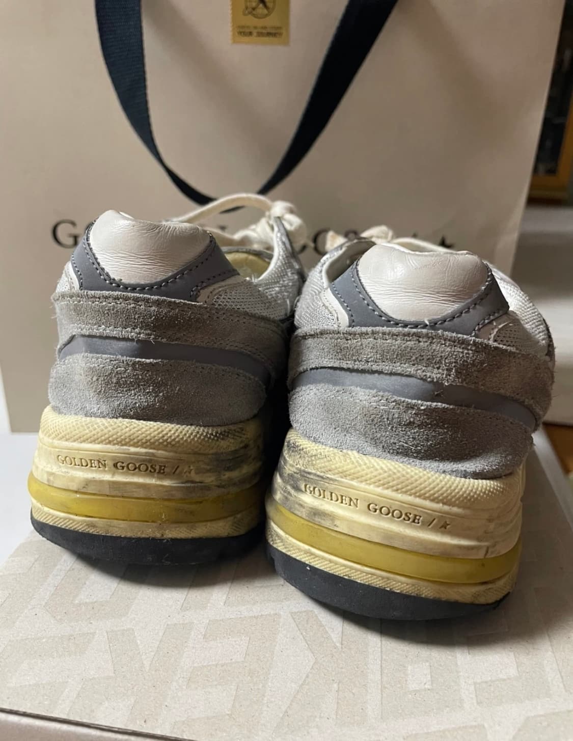 골든구스 DAD-STAR스니커즈 그레이 40(260-265) 상품이미지5