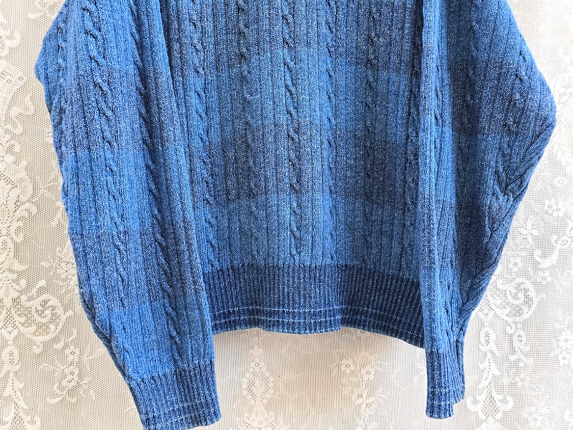 90s Den-M-Nit 인디고 코튼 니트 상품이미지3