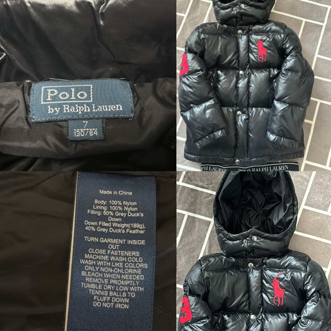 폴로 빅포니 유광패딩 상품이미지3