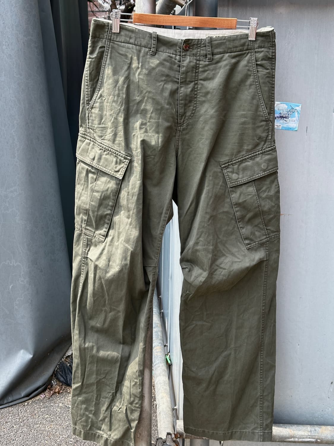 포터리 POTTERY 카고팬츠 카키 M65 워시드 코튼 카고팬츠 3사이즈 상품이미지1