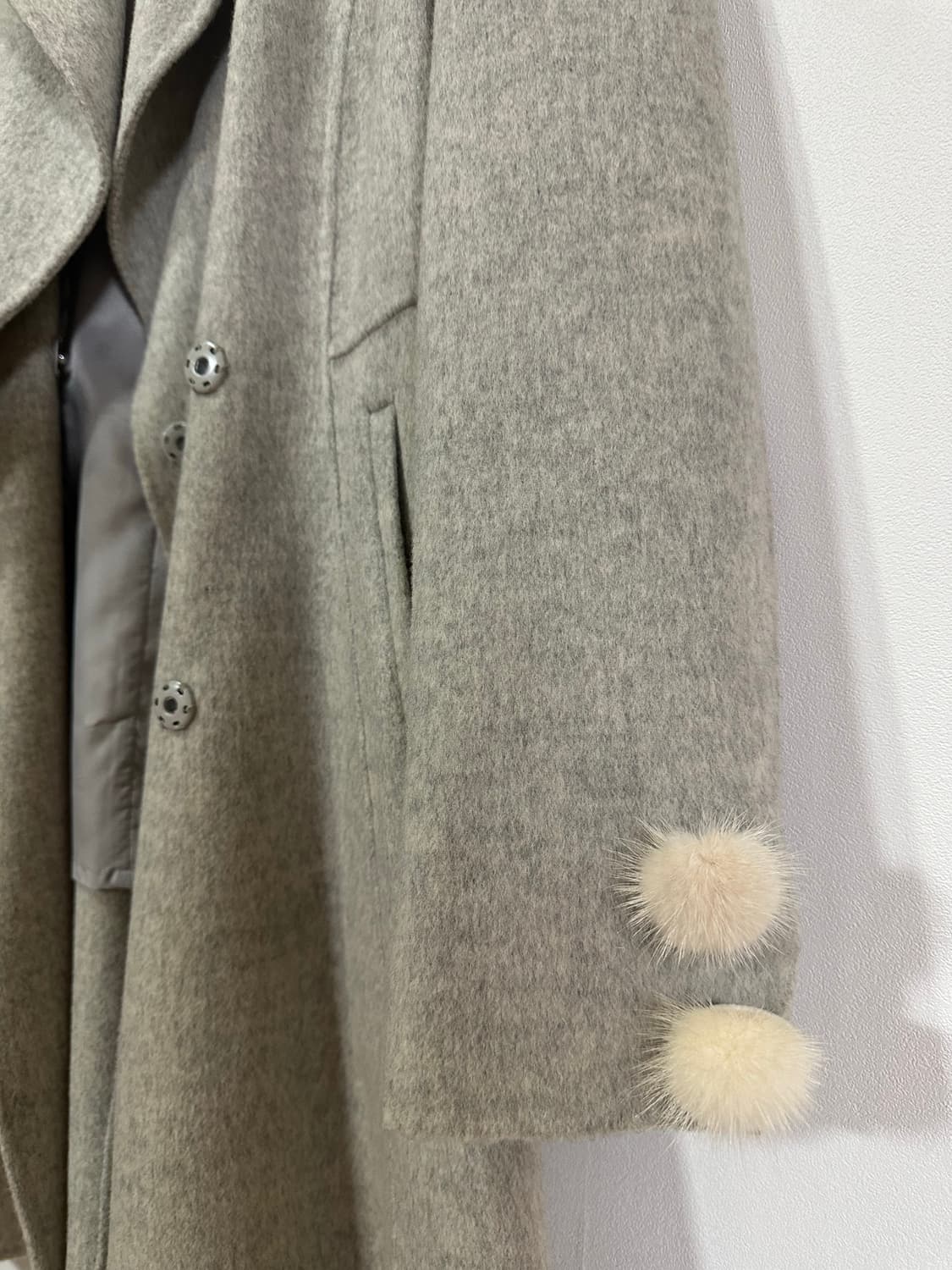 플라스틱 아일랜드 울90 코트 상품이미지6