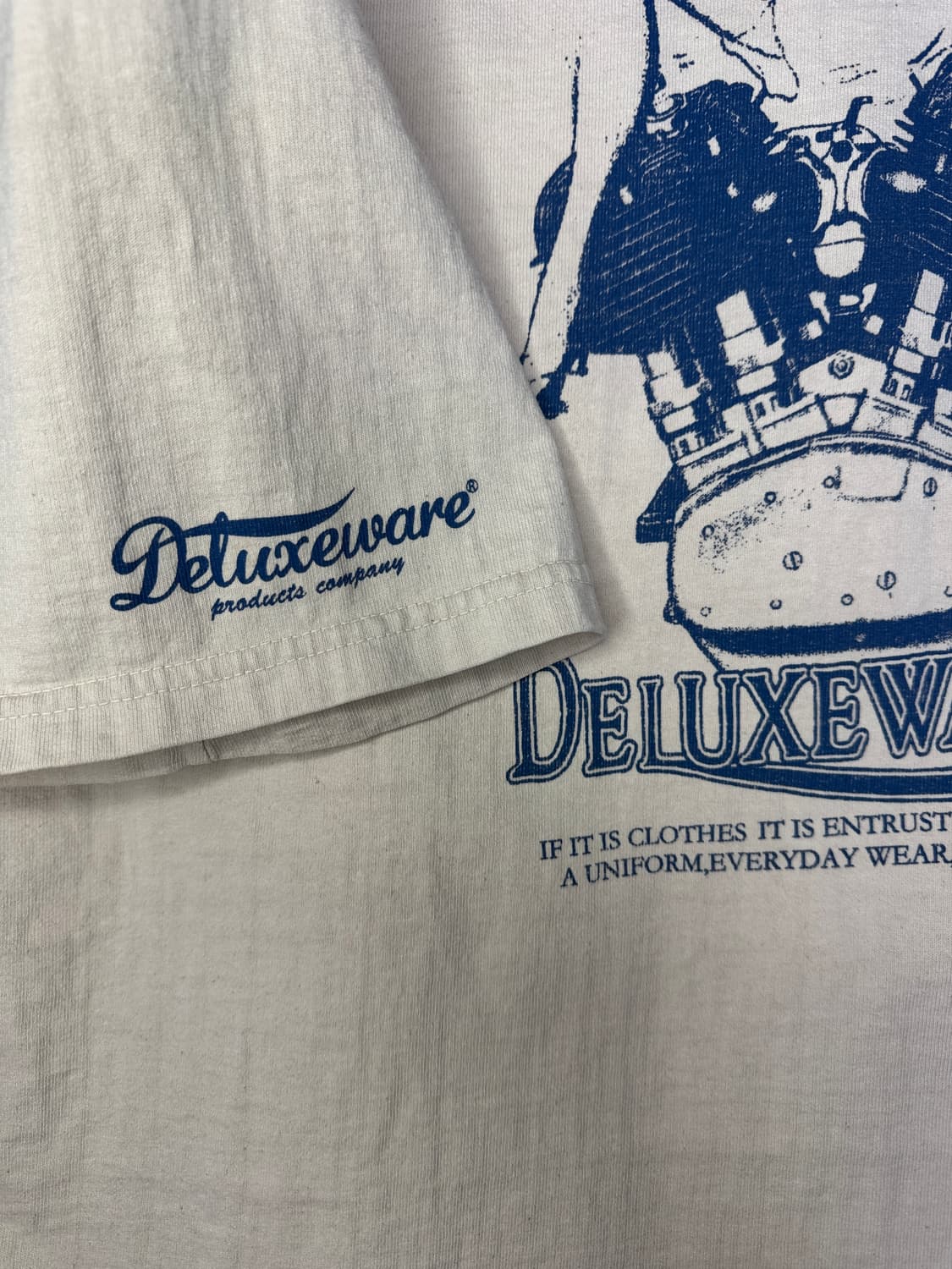 디럭스웨어 DELUXE WARE 핀업걸 백 프린트 티셔츠 M 상품이미지7