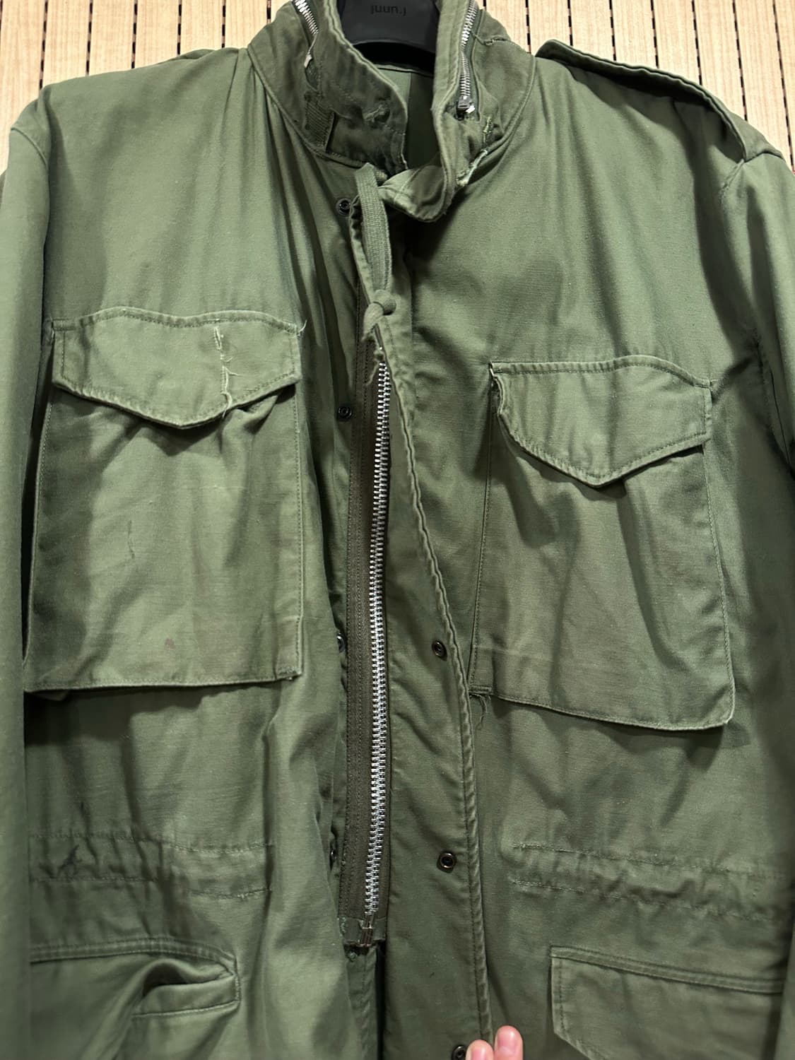[2세대/오리지널] M65 필드자켓 2세대 은지퍼 Large 레귤러 상품이미지3
