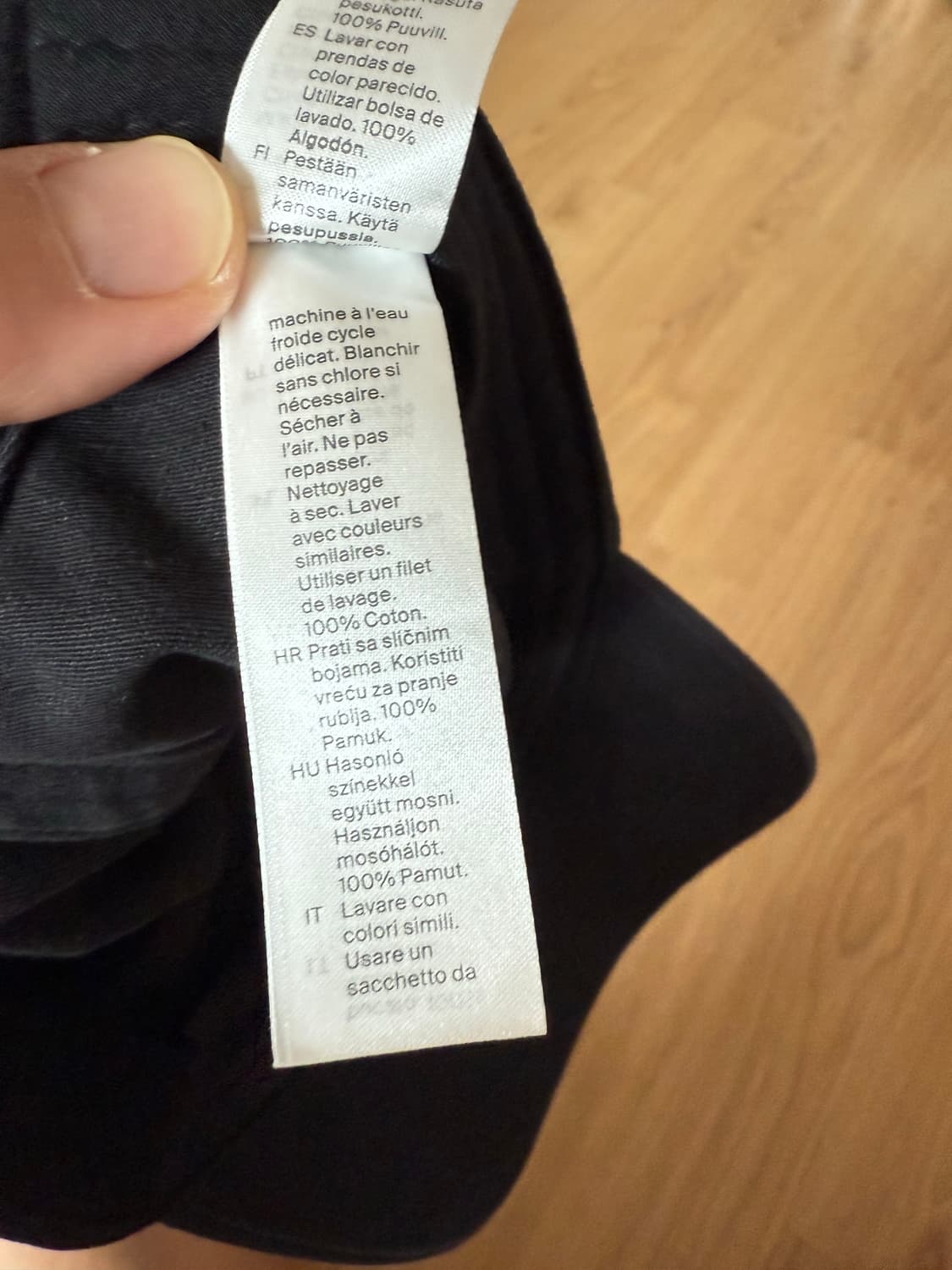 COS 코스 블랙 캡모자 상품이미지5