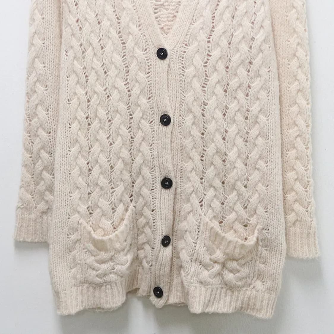 로베르토 콜리나 울 혼방 롱 니트 가디건 58926 상품이미지4