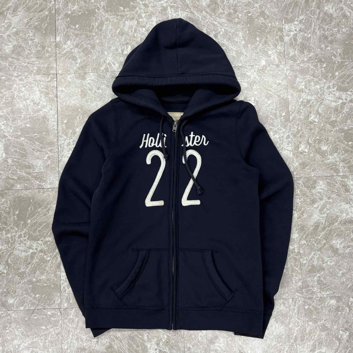 홀리스터 y2k 여리핏 블랙 후드집업 희귀져지(M) 상품이미지2