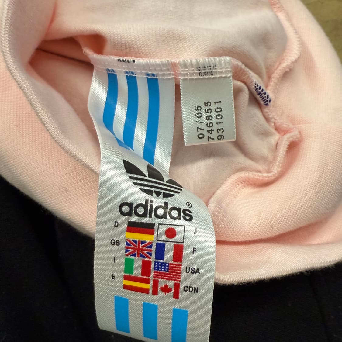 아디다스 딸기우유 핑크 퍼플 트랙탑 요가 플라테스 운동복 브이넥 긴팔티 상품이미지6