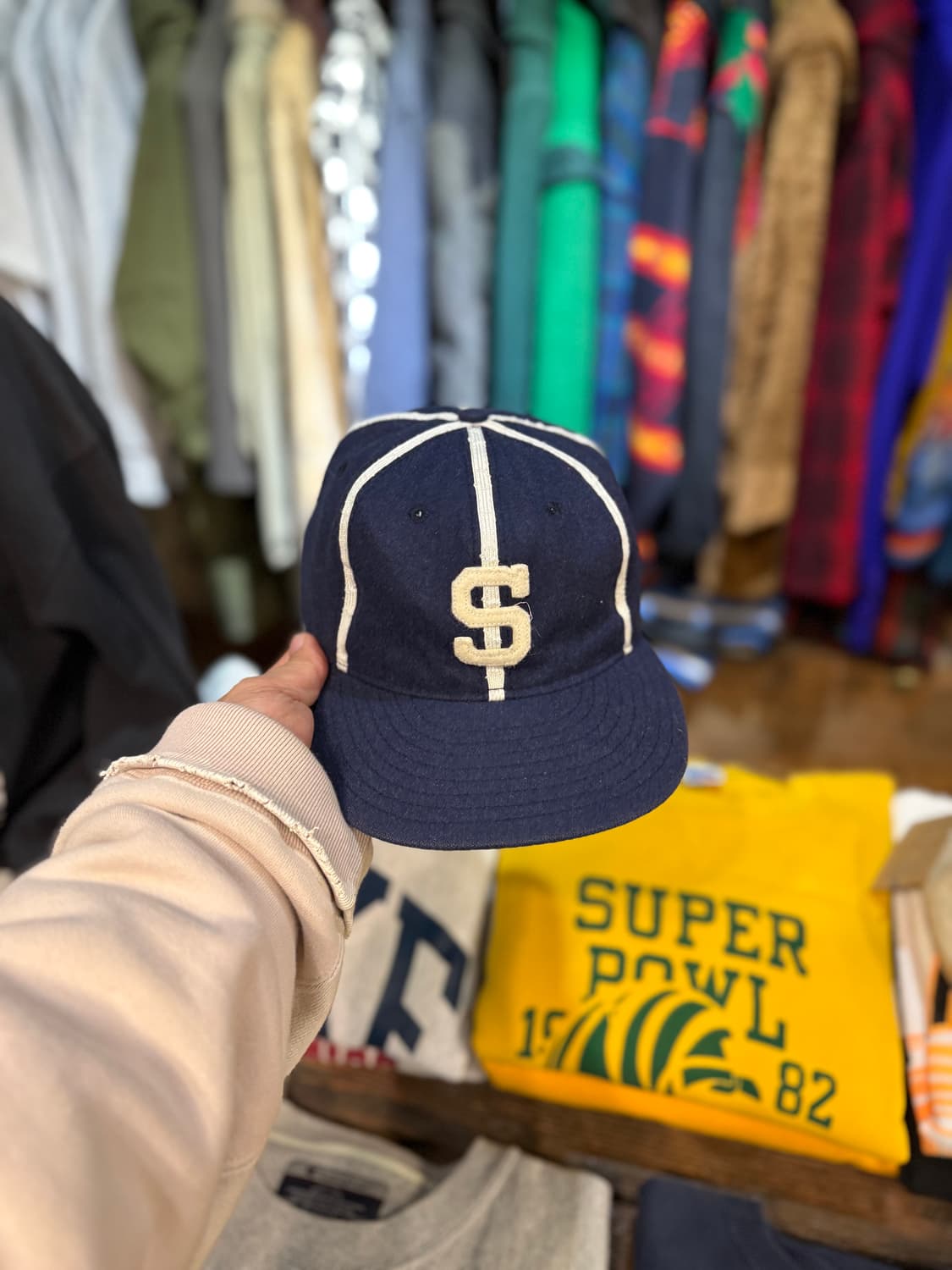 80-90년대 Ebbet Field Wool Baseball Cap 상품이미지8