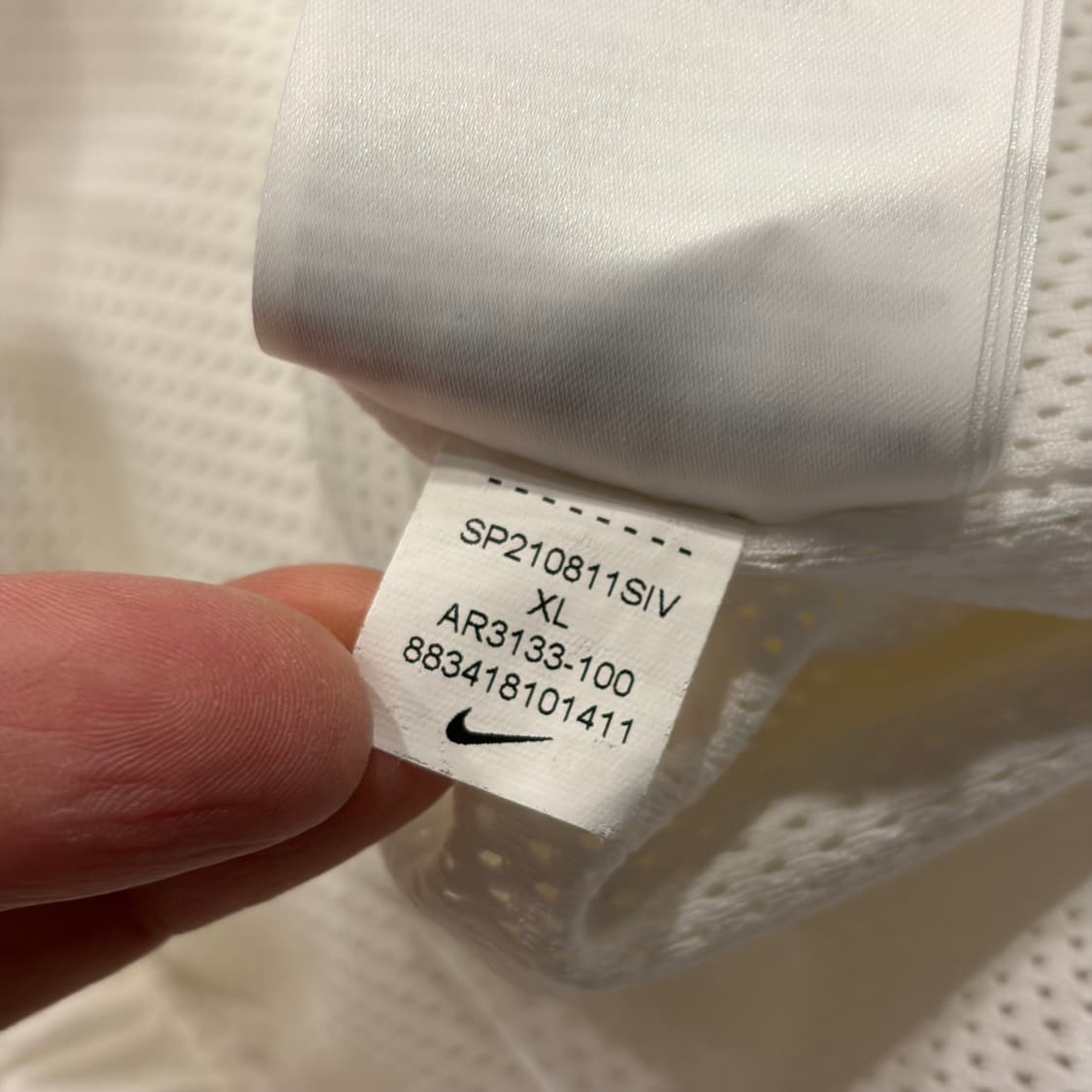 [XL] 나이키 빅스우시 우븐 바람막이 화이트 블랙 C445 상품이미지8