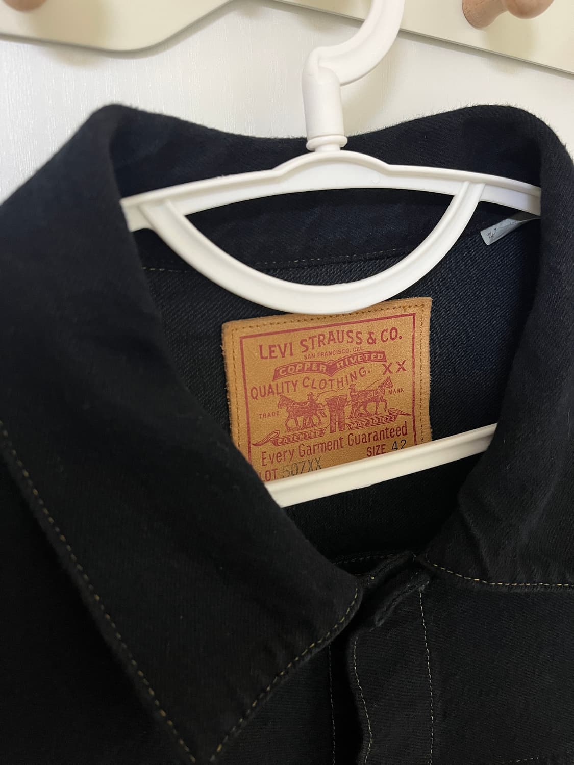 리바이스빈티지클로딩 LVC1953 TYPE2 507XX 블랙리자드 L42 상품이미지2