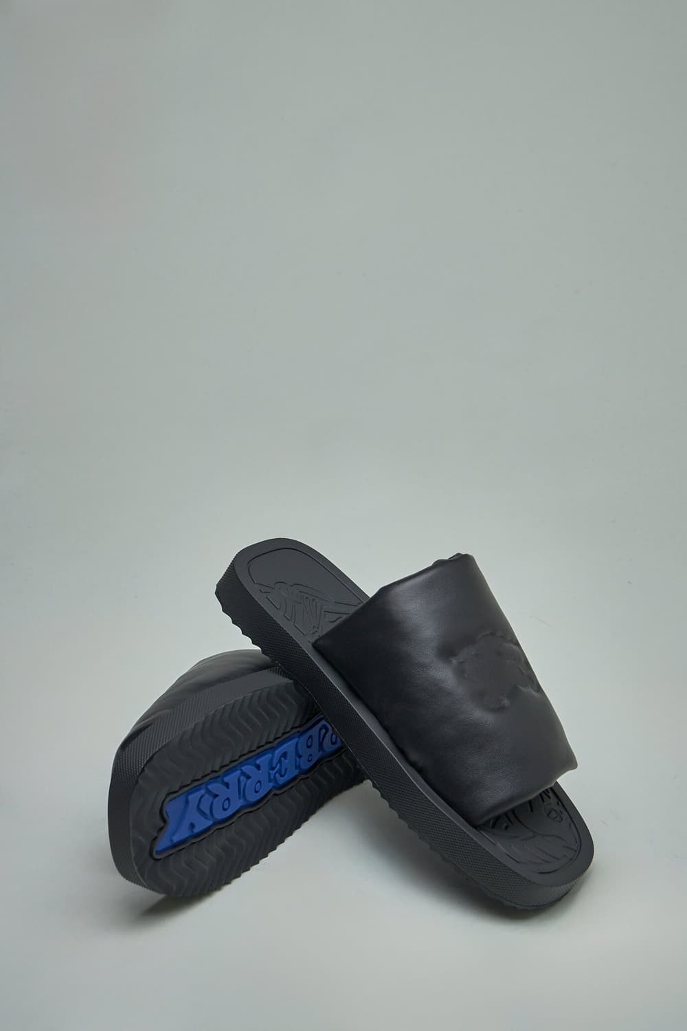 버버리 Burberry EKD Rubber Leather Slides 상품이미지6