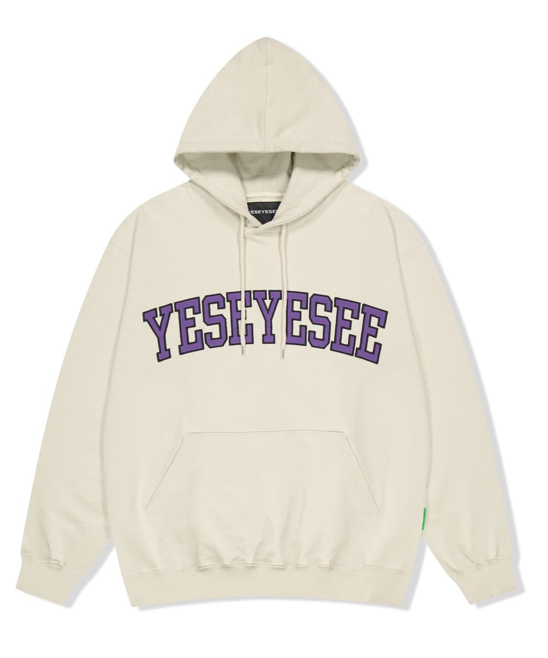 예스아이씨 Arch logo 후드 아몬드 앤팀 의주 손민수 상품이미지1