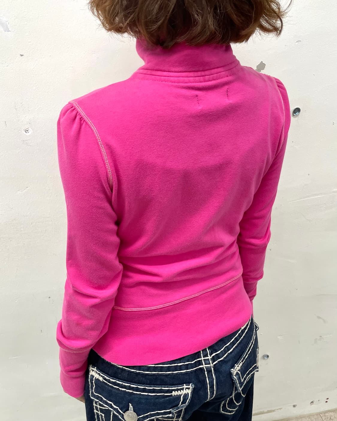 Polo Shirring Pink Jacket 상품이미지5