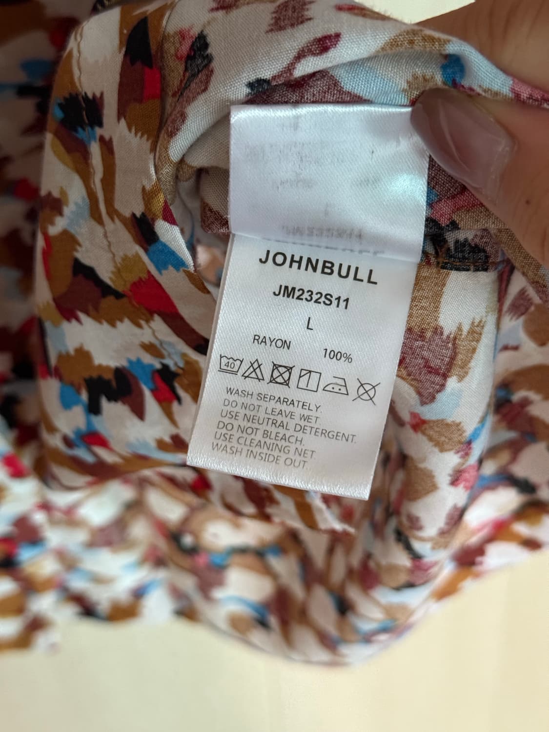 존불 johnbull 패턴 반팔 셔츠 남방 상품이미지3