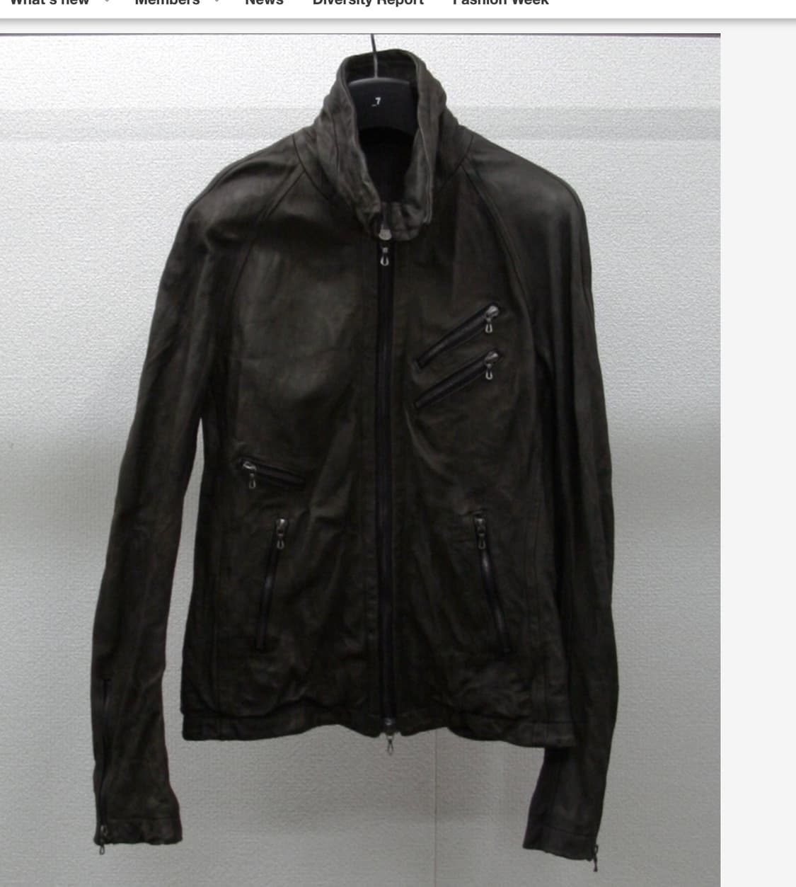 손상있음 08fw julius jutneck leather jacket 상품이미지1