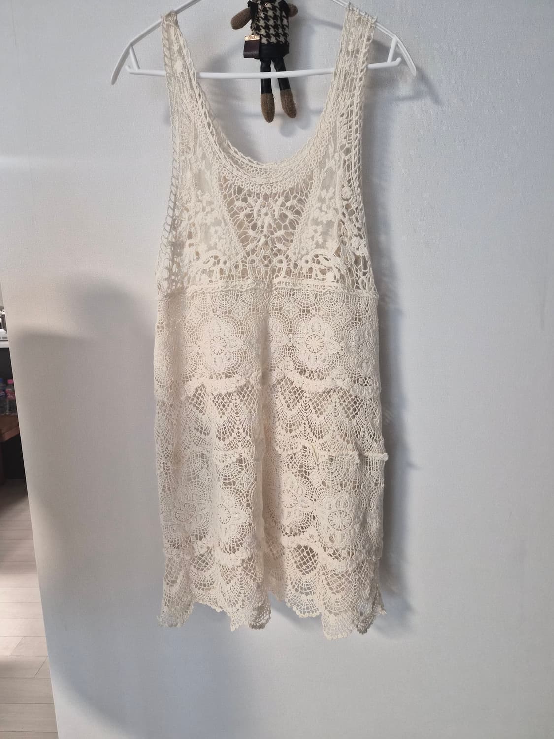 새상품 빈티지 무드 레이스 크로쉐 뷔스티에 원피스 상품이미지3