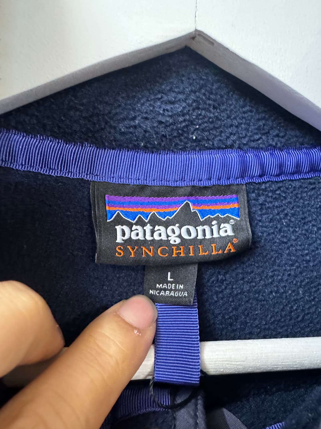 파타고니아 신칠라 네이비 그레이 L 상품이미지3