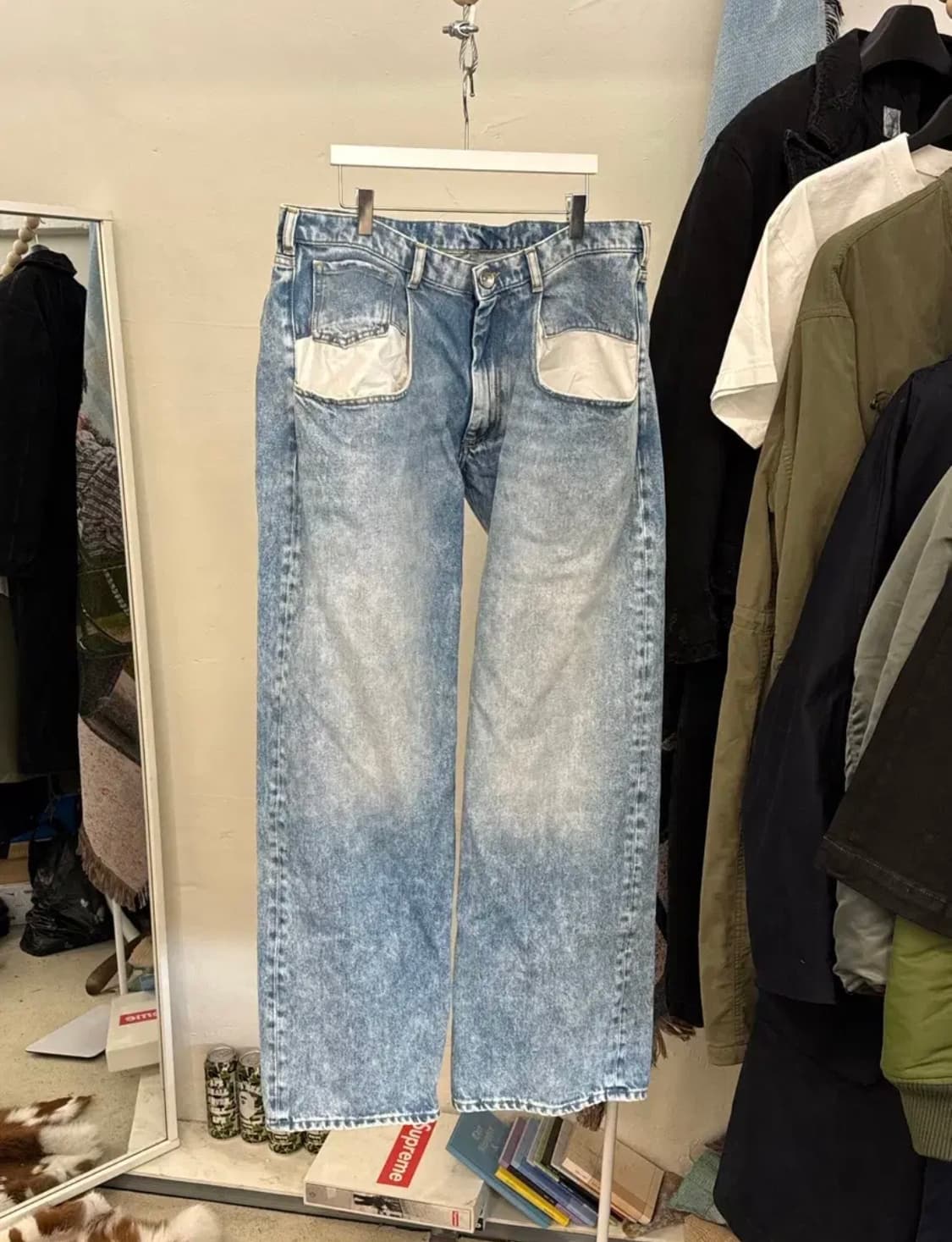 메종마르지엘라 콘트라스트 포켓 데님진(46) 상품이미지2