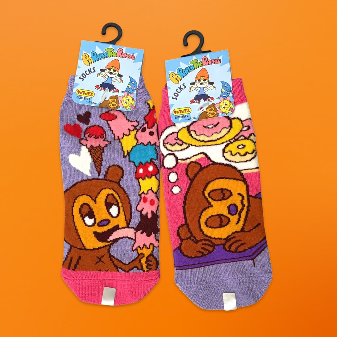 파라파더래퍼 양말굿즈 4개 세트_여성용 상품이미지3