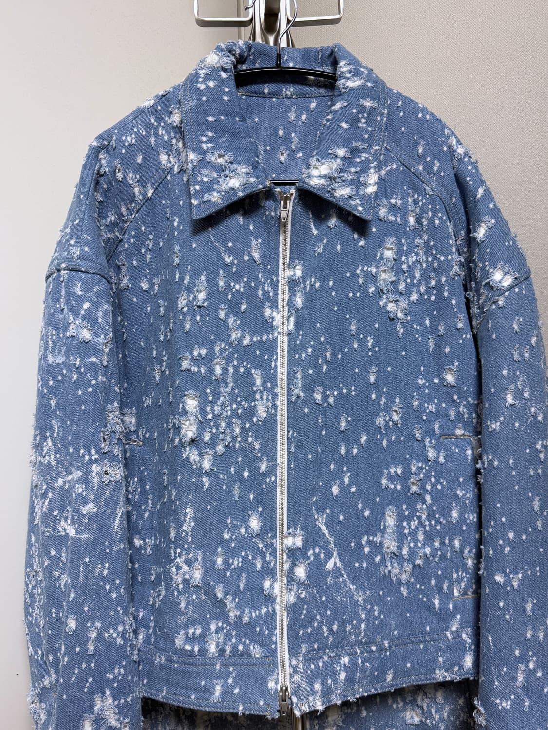 준지 24ss core 컬렉션 데미지 데님 셋업 50, 48 상품이미지5