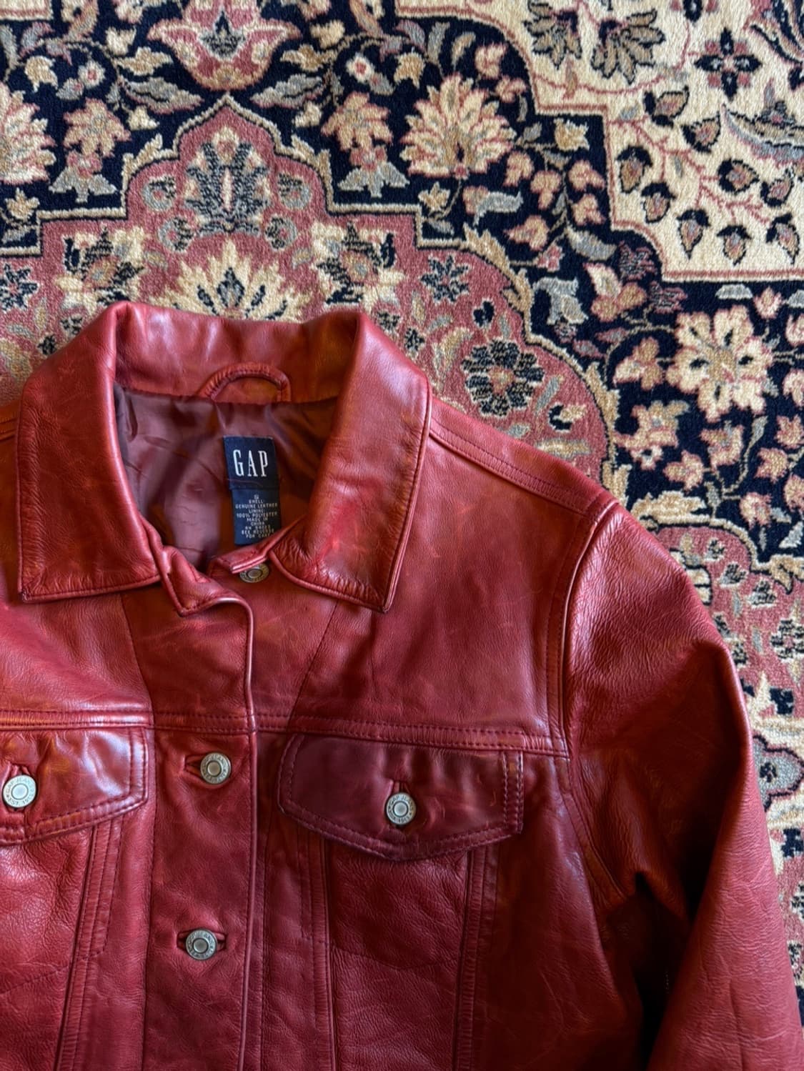 GAP 갭 레더 자켓 55~66 상품이미지3