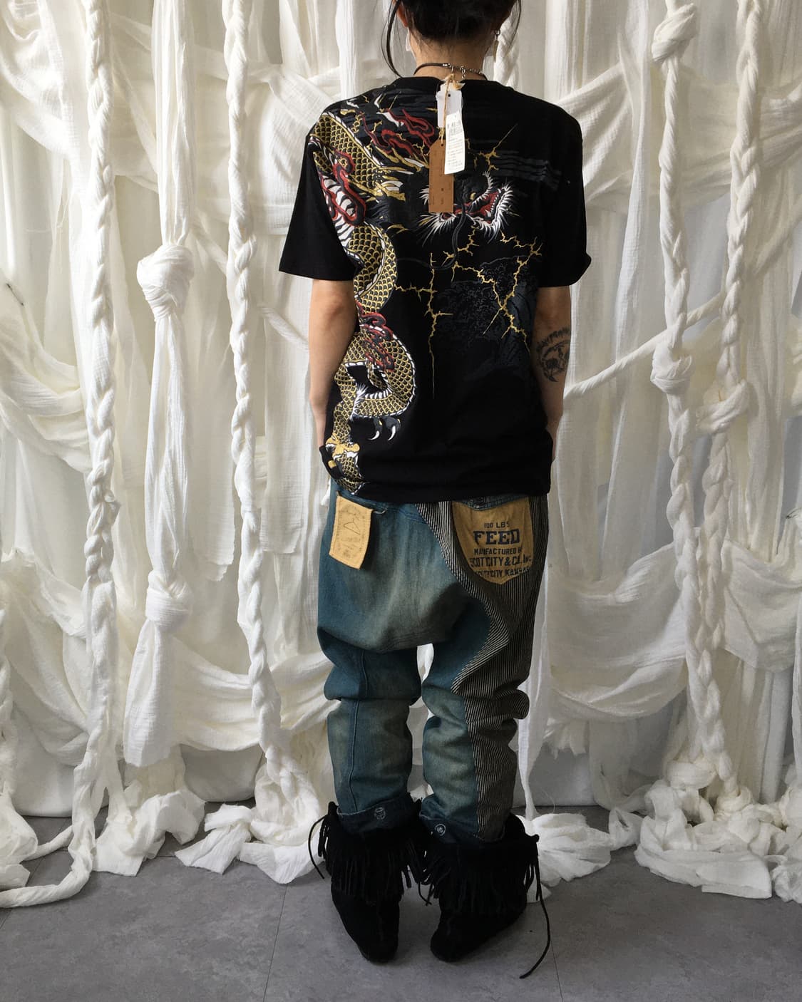 Oriental printing t shirt 상품이미지7