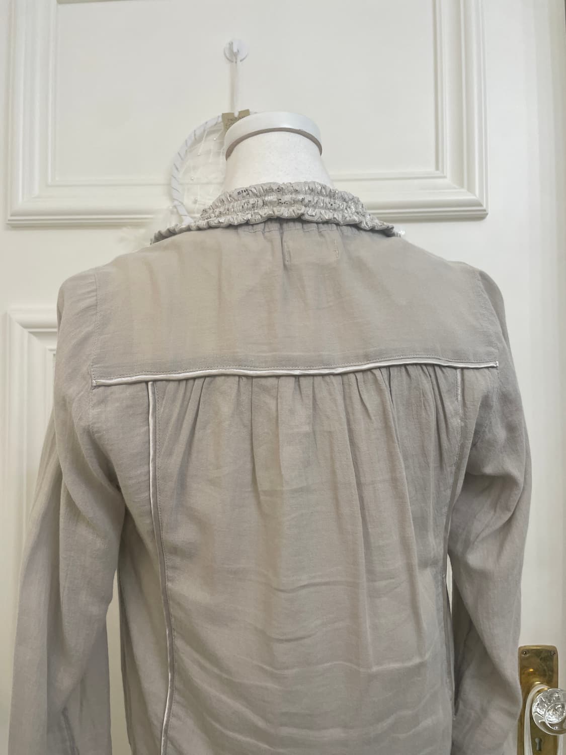 khakigray lace shirring fairy jacket 상품이미지6