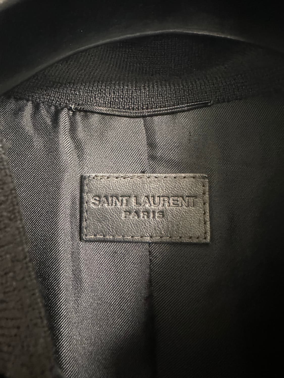 생로랑 16fw 뮤직노트 벨벳 블루종 자켓 상품이미지6