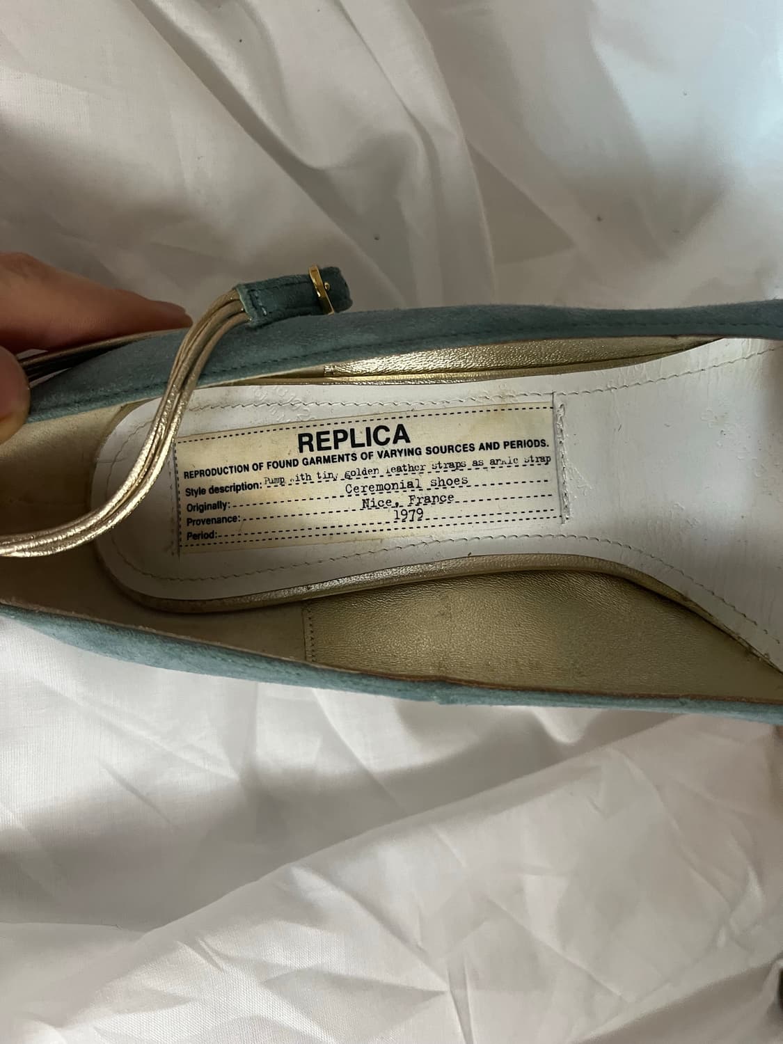 메종 마르지엘라 레플리카 스웨이드 펌프스 상품이미지4