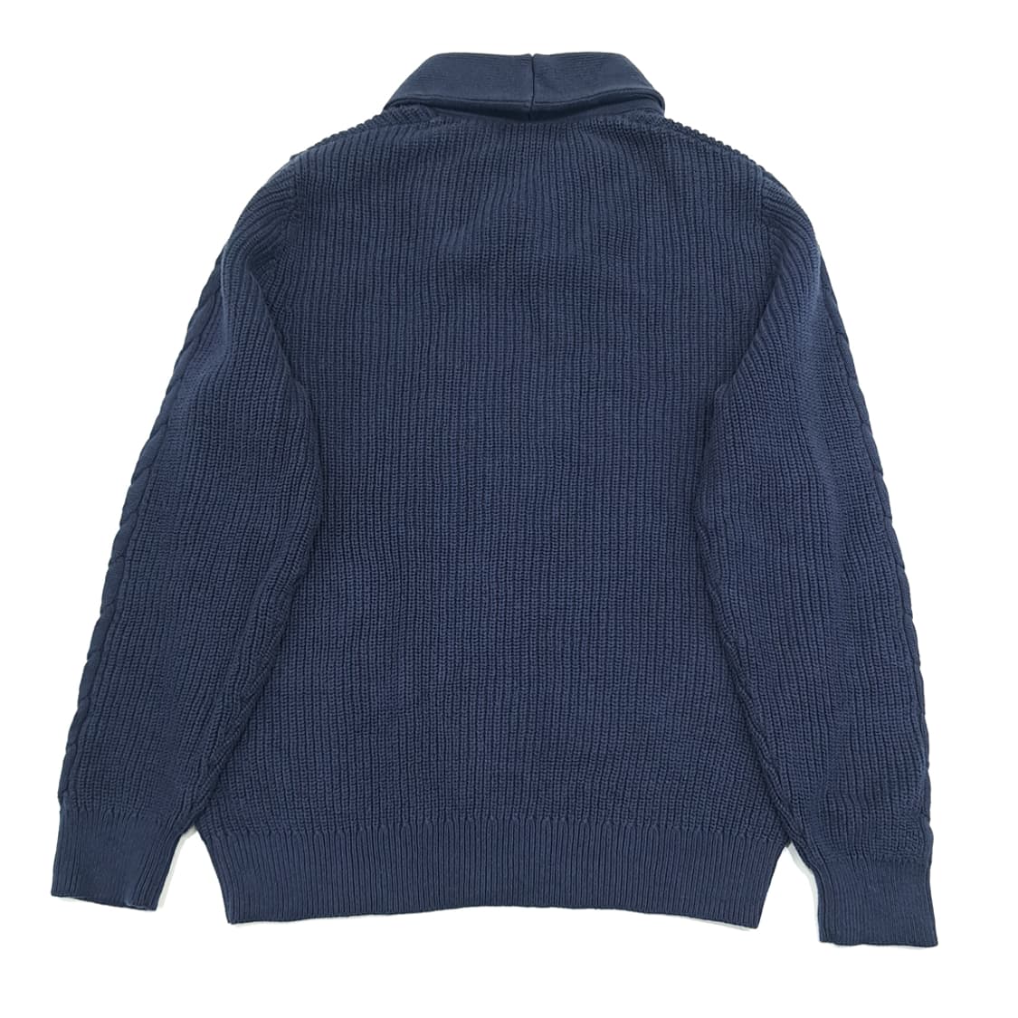CN978 M 노티카 다크네이비 숄카라 케이블 긴팔 니트 스웨터 상품이미지7