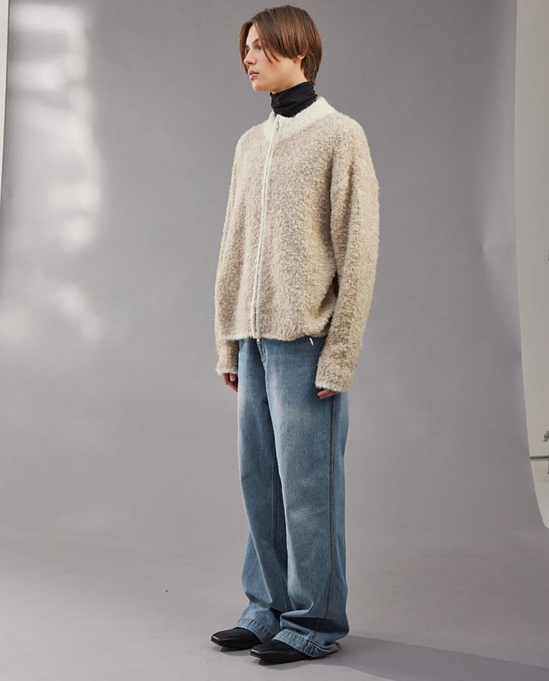 [2] 알렌느 Haleine 부클 니트 집업 판매 합니다 상품이미지2