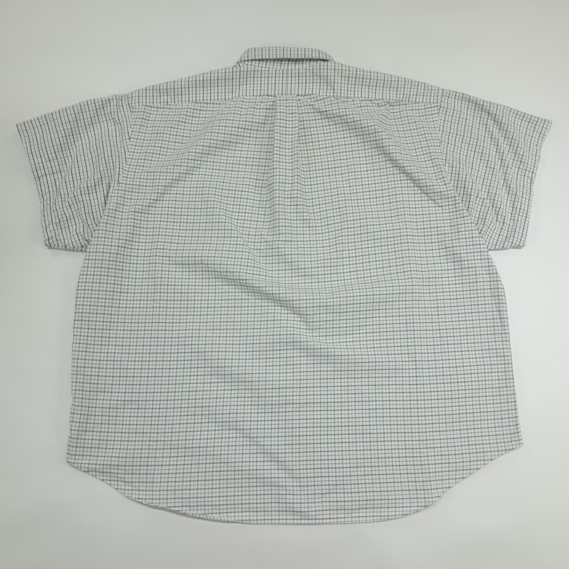 Co472 2XL 폴로 랄프로렌 빅셔츠 그린라벤더 체크 반팔 셔츠 남방 상품이미지6