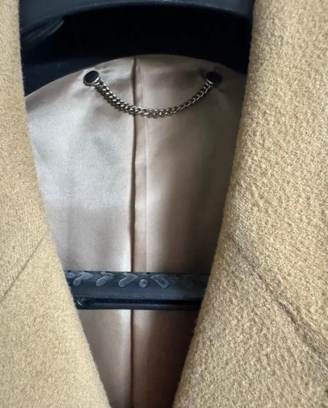 savage 새비지 카멜 울 캐시미어 코트 XL 상품이미지4